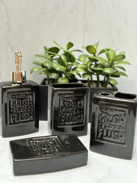 Set de baño Brush negro