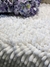 Alfombra Shaggy rectangular blanca 40x60