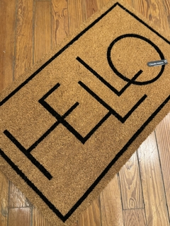 Felpudo Coco Hello Negro