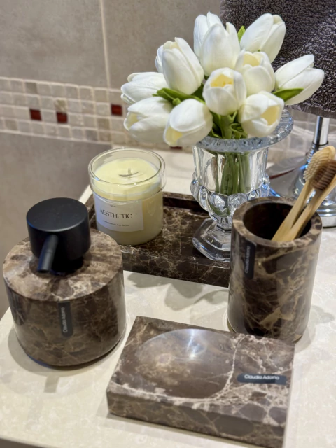 Set Emperador mármol marrón - comprar online