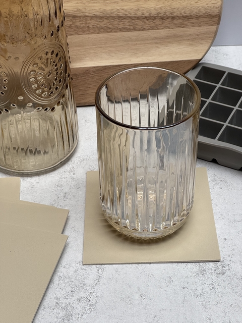 Set x 6 Posavasos Cuadrado Beige - comprar online