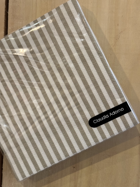 Servilletas papel RAYAS BEIGE