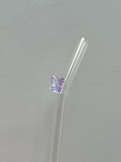 Sorbete vidrio con aplique de mariposa - Cielo y Tierra
