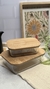 Tupper vidrio rectangular c/tapa bamboo 600ml - comprar online
