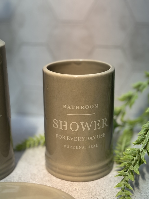 Vaso de baño shower gris - comprar online