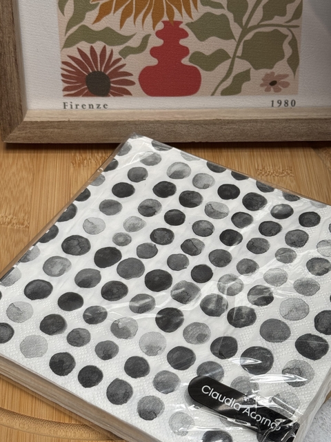 Servilletas papel lunares negro - comprar online