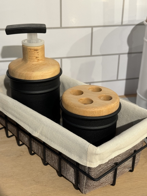 Porta cepillos quaquero negro - comprar online