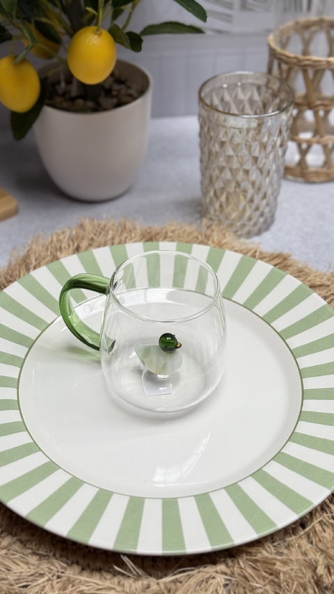 Plato principal Herbal Stripe B Ø 29 cm - comprar online