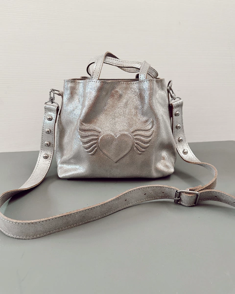 Mini baúl Lena plata - comprar online