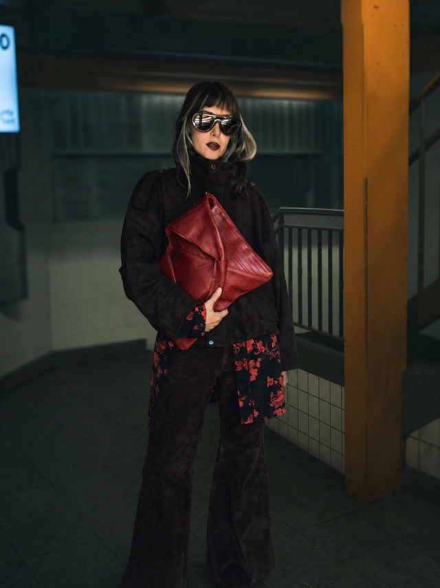 Tote rut rojo de Boris Handbags — imagen 2