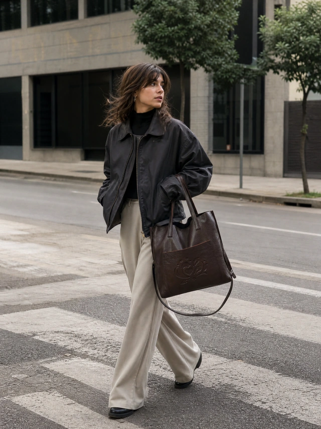 Tote Helena chocolate — imagen 3