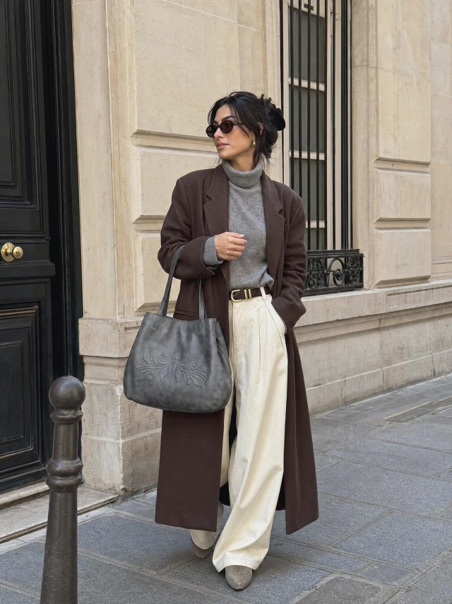 Tote Flow gris de Boris Handbags