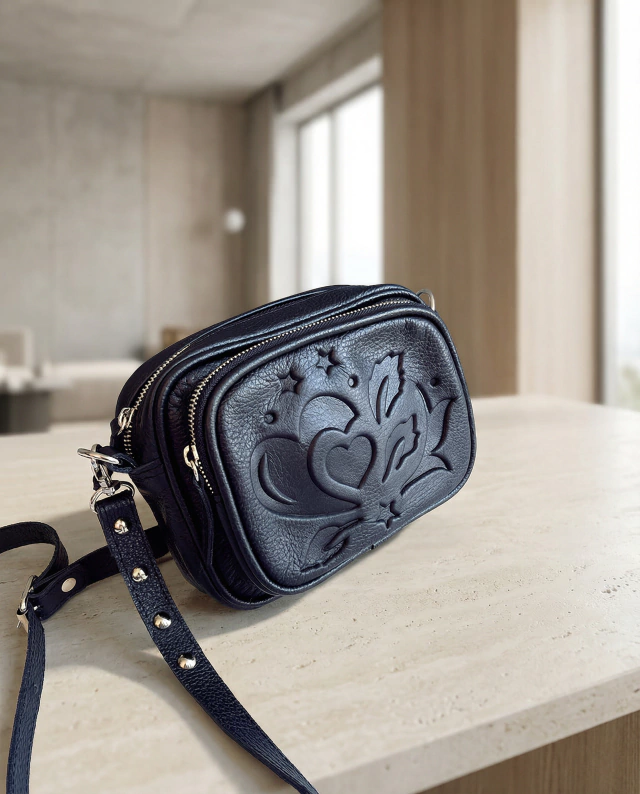 Bandolera sol negra de Boris Handbags
