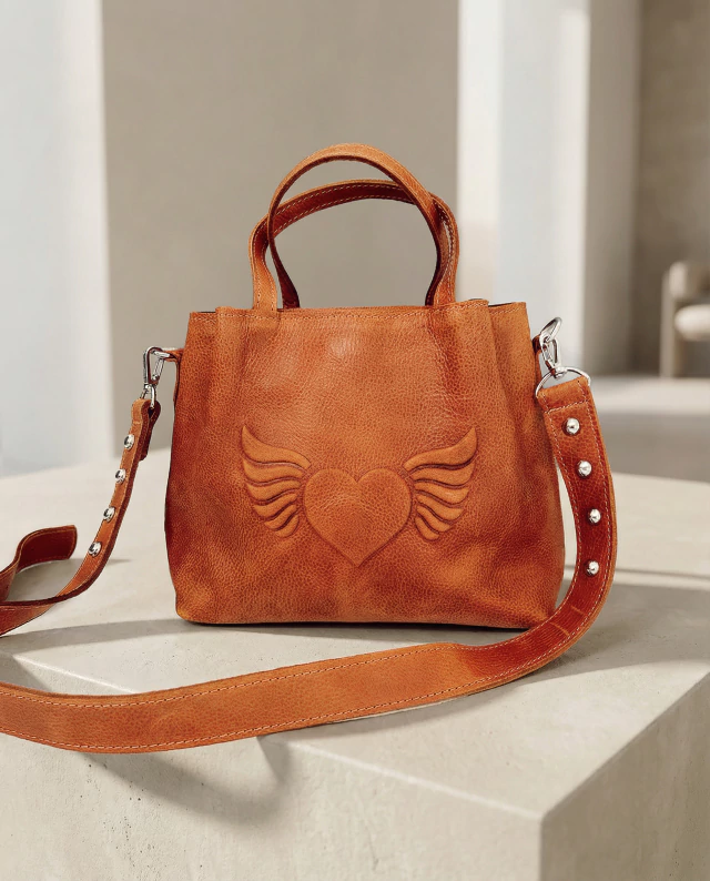 Mini baúl Lena suela camel de Boris Handbags — imagen 2