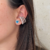 Aretes Corazón Azul