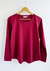 Remera básica ML de algodón/Bordó - comprar online