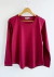 Remera básica ML de algodón/Bordó - comprar online