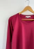 Remera básica ML de algodón/Bordó - tienda online