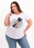 Remera algodón escote redondo- Flores Azulinas en internet