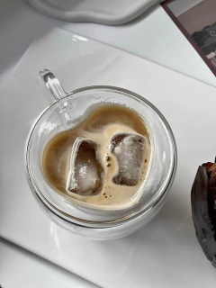 Taza corazón doble Vidrio 150cc - comprar online