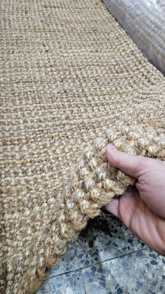 Alfombra 1.60X2.30 Nudo Premium Yute Natural - - tienda online