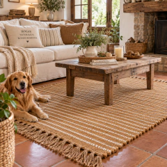 Alfombra Amore 90x1.50 Yute y Algodon