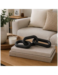 Cadena Madera Deco 15x20cm Negro -