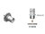 Conector BNC fêmea base redonda - Klc - LF-1 - comprar online