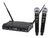 Microfone Sem Fio Lyco Duplo Mão UH-08MM UHF