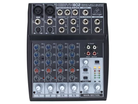 Misturador de Áudio - Behringer Xenyx Q 802 USB