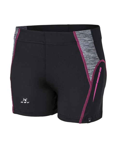 CALZA CORTA PHUKET NEGRO/MELANGEANGE/FUCSIA