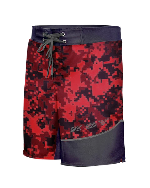 BERMUDA DENVER CAMUFLADO ROJO/NEGRO
