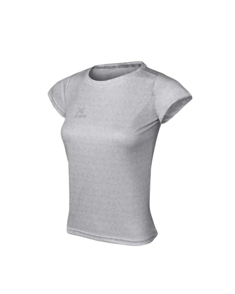 REMERA TECNICA GAMMA ESCOTE RED. MELANGE GRIS CLARO