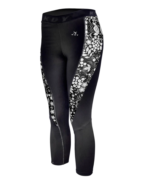 CALZA 3/4 PILAR NEGRO./GRISES