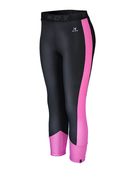 CALZA 3/4 TILCARA NEGRO/FUCSIA