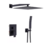 Kit Moran negro Regadera brazo y regadera de telefono 68.002Negro - comprar en línea