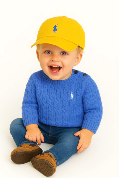 Boné Ralph Lauren Baby Amarelo - RL8262 - Tamanho 12 - 24 meses na internet