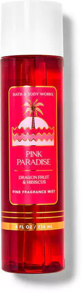 Body Splash Pink Paradise Dragon Fruit & Hibiscus - Bath and Body Works - 236 ml