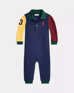 Macacão Polo Ralph Lauren Azul Marinho Colors - Menino - RL5945 - Tamanho 6 meses