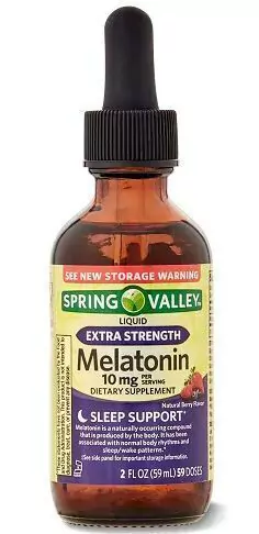 MELATONINA LÍQUIDA 10MG- SPRING VALLEY - 59 ML - Venc 02/27