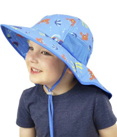 Chapéu Proteção Solar Ocean Azul - Tamanho de 2 a 9 anos - FPS 50+ na internet