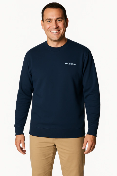 Moletom Masculino Columbia Azul Marinho - C55 - Tamanho G - comprar online