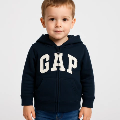 Moletom Ziper Gap Azul Marinho - GAP3021 - Tamanho 4 anos - comprar online