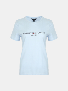 Camiseta Feminina Tommy Hilfiger Azul Clara- TH3424 - Tamanho PP