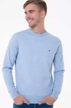 Sweater Tommy Hilfiger Azul Claro - TH7645 - Tamanho G