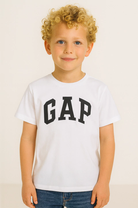 Camiseta Infantil Gap Branca Logo - GAP110 - Tamanho 8 anos - comprar online