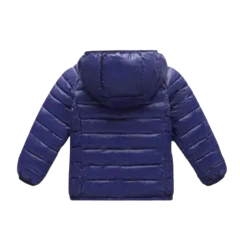 Jaqueta Puffer Infantil Ultraleve - Cor Azul Escuro - Tamanho 2 - 3 anos - comprar online