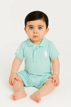 Romper Ralph Lauren Menta - RL8171 - Tamanho 6 meses - comprar online