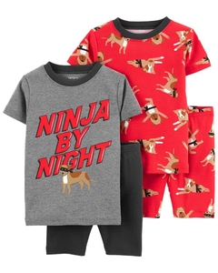 Pijama 4 Peças Carter's "Ninja" - 2K497210 - Tamanho 4 anos - comprar online