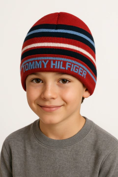 Touca Reversivel Tommy Hilfiger Color - Tamanho 8 - 16 anos - comprar online